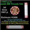 Image 1 : Shotgun Lincoln 1c roll, 1967-p 50 pcs Bank Wrapper.