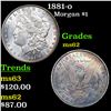 Image 1 : 1881-o Morgan Dollar $1 Grades Select Unc