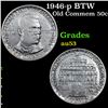 Image 1 : 1946-p BTW Old Commem Half Dollar 50c Grades Select AU