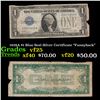 1928A $1 Blue Seal Silver Certificate "Funnyback" Grades vf+