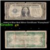 1928A $1 Blue Seal Silver Certificate "Funnyback" Grades g, good