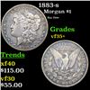 1883-s Morgan Dollar $1 Grades vf++++