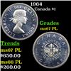 1964 Canada Dollar $1 Grades GEM++ PL