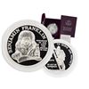 1992 1 oz Silver Ben Franklin Firefighters Medal Proof