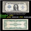 1923 $1 large size Blue Seal Silver Certificate, Fr-237 Signatures of Speelman & White Grades vf+