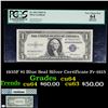 1935F $1 Blue Seal Silver Certificate Fr-1615 Graded cu64 By PCGS.