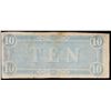 Image 3 : 1864 $10 Confederate Note, T68 Grades vf++