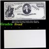 Proof 1875 $1000 US Legal Tender Note, Obverse BEP Intaglio Souvenir Card B-155, CSNS '92 Grades Pro