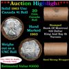 ***Auction Highlight*** Full Roll of Silver 1963 Canadian Dollar with Queen Elizabeth II, 20 Coins i
