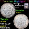 ***Auction Highlight*** 1893-p Morgan Dollar $1 Graded ms62+ By SEGS (fc)