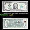 1976 $2 Federal Reserve Note (Philadelphia, PA) Grades Gem CU