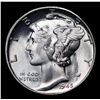 Image 2 : 1945-p Mercury Dime 10c Grades GEM+ Unc