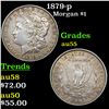 1879-p Morgan Dollar $1 Grades Choice AU