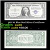 1957 $1 Blue Seal Silver Certificate Grades Choice AU/BU Slider