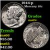 1944-p Mercury Dime 10c Grades GEM+ Unc
