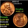1955-d Lincoln Cent 1c Grades GEM++ RD