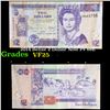 2014 Belize 2 Dollar Note P# 66E Grades vf+