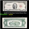 1953B $2 Red Seal United States Note Grades Select AU