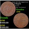 Russia 1907 ??? 2  Kopek Y# 10.2 Grades xf