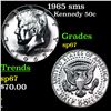 1965 sms Kennedy Half Dollar 50c Grades sp67