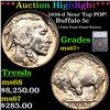 ***Auction Highlight*** 1938-d Buffalo Nickel Near Top POP! 5c Graded ms67+ By SEGS (fc)