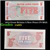 1972 Great Britain 5 New Pence P# M4A Grades Gem CU