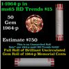 Image 1 : Shotgun Lincoln 1c roll, 1964-p 50 pcs Bank Wrapper.