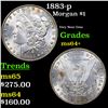 Image 1 : 1883-p Morgan Dollar $1 Grades Choice+ Unc