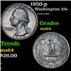 Image 1 : 1950-p Washington Quarter 25c Grades Choice Unc