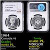 NGC 1964 Canada Dollar $1 Graded ms65 PL BY NGC