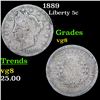 1889 Liberty Nickel 5c Grades vg, very good
