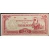 Image 2 : 1942-1944 Burma 10 Rupees Note P# 16A Grades Select CU