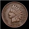 Image 2 : 1902 Indian Cent 1c Grades Select AU