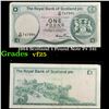 1984 Scotland 1 Pound Note P# 341 Grades vf+