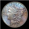 Image 2 : 1887-p Morgan Dollar Colorfully Toned $1 Grades Choice+ Unc