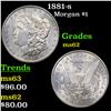 1881-s Morgan Dollar $1 Grades Select Unc