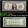 1934 $1 Blue Seal Silver Certificate "Funnyback" Fr-1606 Grades Select AU