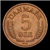 Image 3 : 1963(h) Denmark 5 Ore KM# 848.1 Grades Select+ Unc