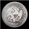Image 3 : 1853 arrow & rays Seated Liberty Quarter 25c Grades g+