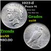 1923-d Peace Dollar $1 Grades Choice AU/BU Slider