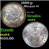 1889-p Morgan Dollar $1 Grades Choice Unc