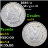 1886-o Morgan Dollar $1 Grades Select AU