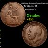 1914 Great Britain 1 Penny KM# 810 Grades vf++
