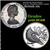 Proof 1974 British Virgin Islands 10 Cents - Elizabeth II Silver Jubilee Grades GEM++ Proof Deep Cam
