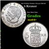 1955 TS Silver Sweden 5 Kronor KM-829 Grades Choice+ Unc