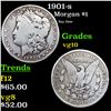 1901-s Morgan Dollar $1 Grades vg+