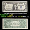 1957B $1 Blue Seal Silver Certificate Grades Select AU