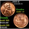 1955-d Lincoln Cent 1c Grades GEM++ RD