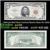 1963 $5 Red Seal United States Note Fr-1536 Grades Choice AU/BU Slider