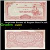 Image 1 : 1942-1944 Burma 10 Rupees Note P# 16A Grades Select CU
